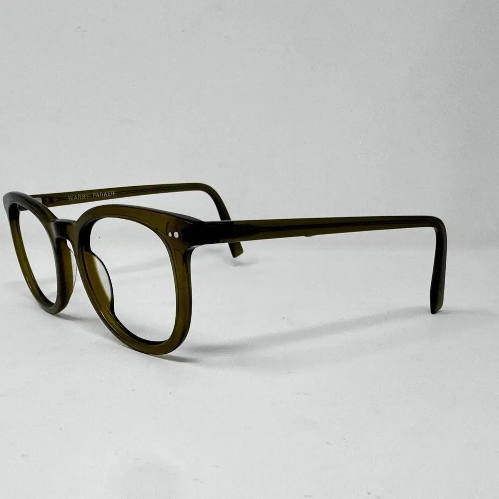 Warby Parker Ryland W702 Olive Green Eyeglass Frames 51-20-145